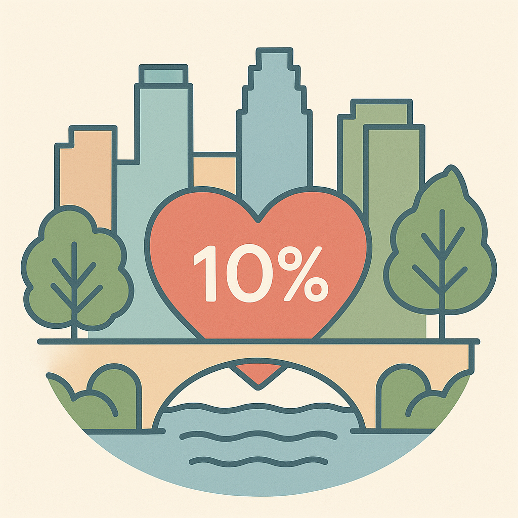 Twin Cities 10% logo